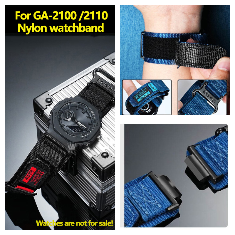 Nato Strap Nylon - For Casio G-SHOCK Series GA-2100 GA-2110