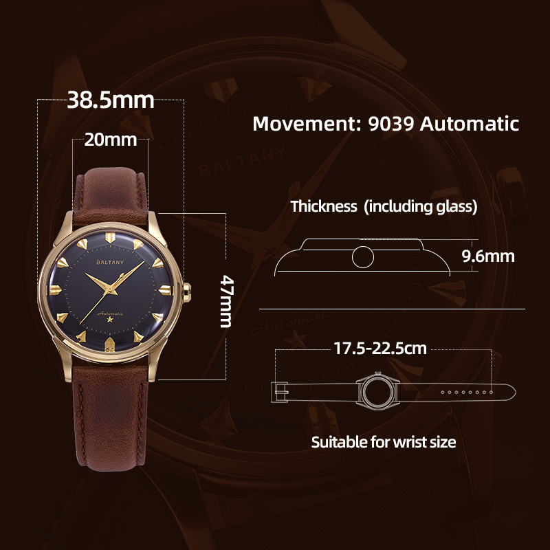 Baltany Men Automatic Watch 38 - Omega Watch Constellation review and price