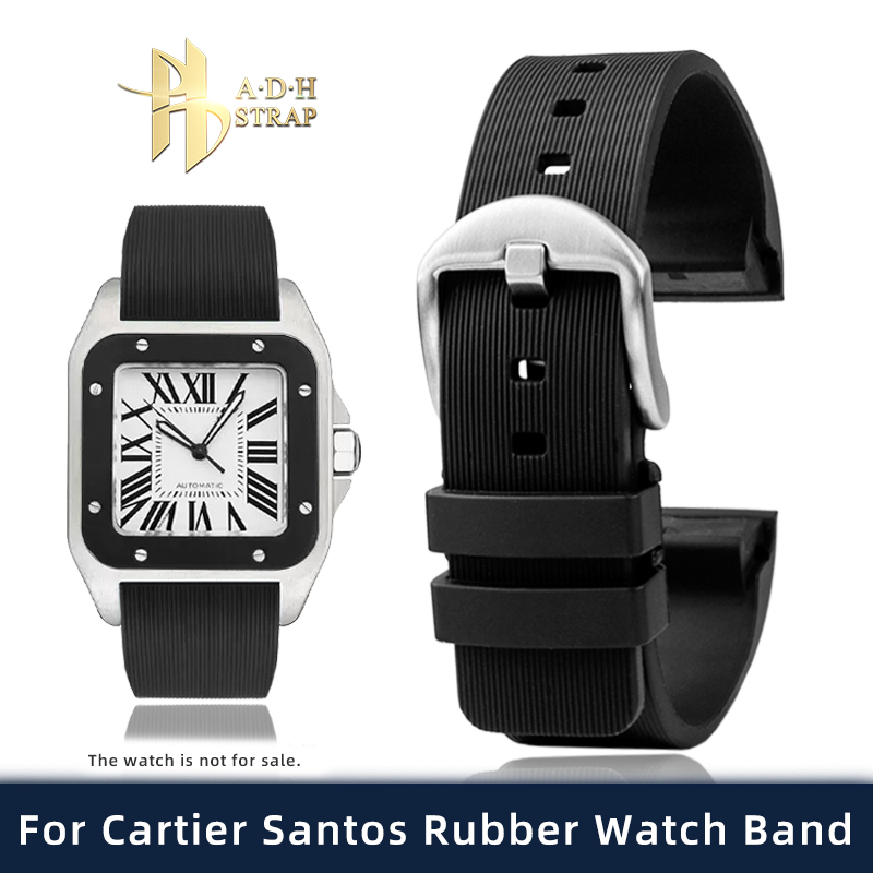 Special Interface Rubber Strap - Cartier Watch Santos review and price
