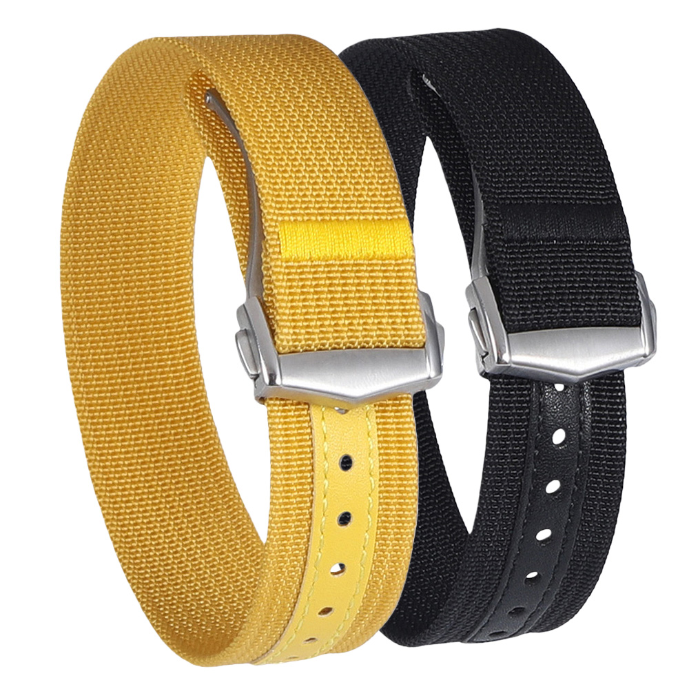 Folding Buckle Nylon Watch Ban - Suede Strap Watch review and price