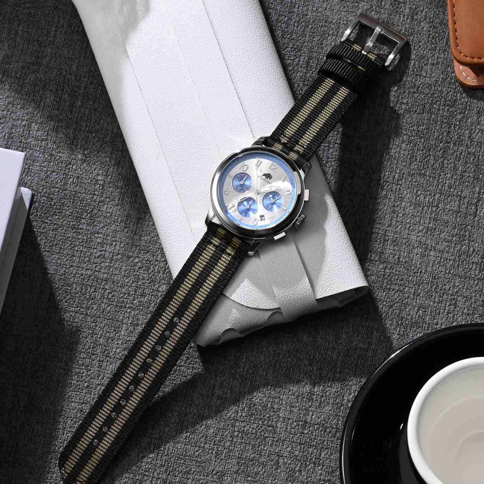 BISONSTRAP Nylon Wacth Strap,1 - Suede Strap Watch review and price