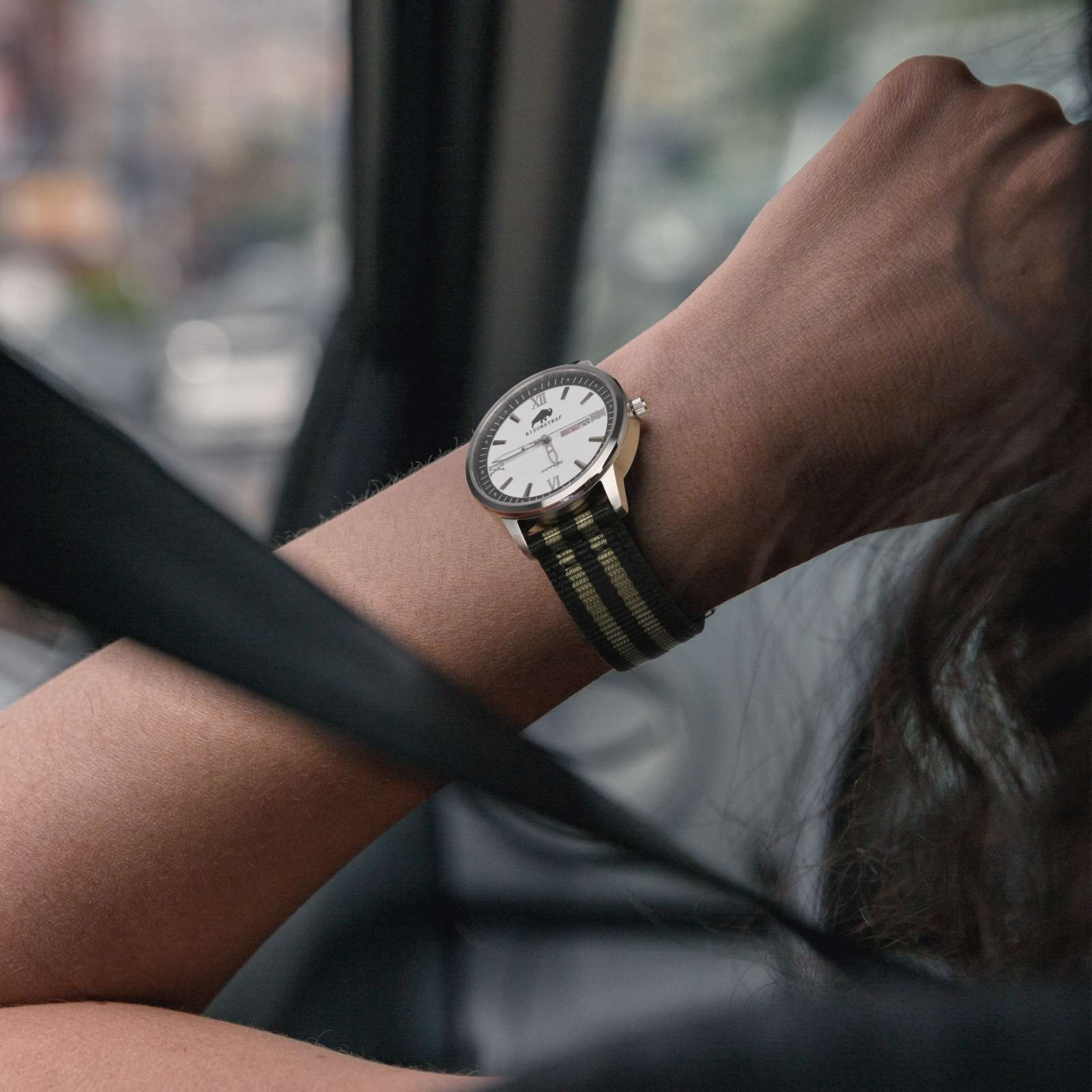 BISONSTRAP Nylon Wacth Strap,1 - Suede Strap Watch review and price
