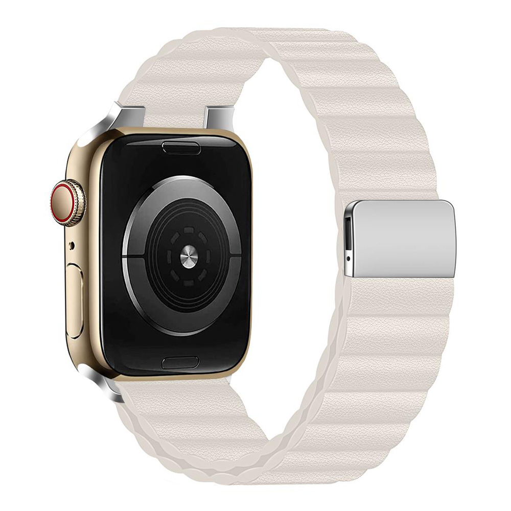 Leather Band For Apple watch s - Milanese Loop Magnetic review and price
